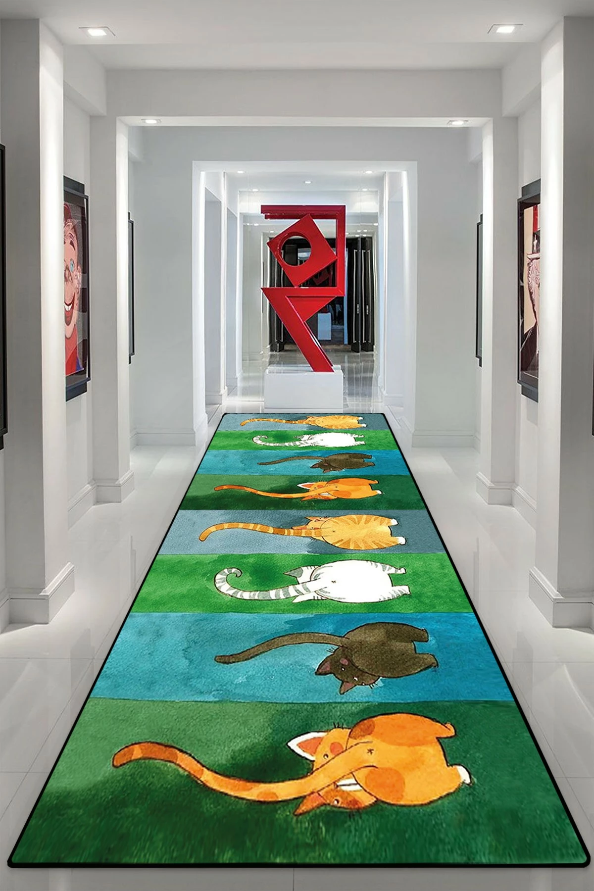 Qilim (80 x 150) Conceptum Hypnose, Gatto Carino
