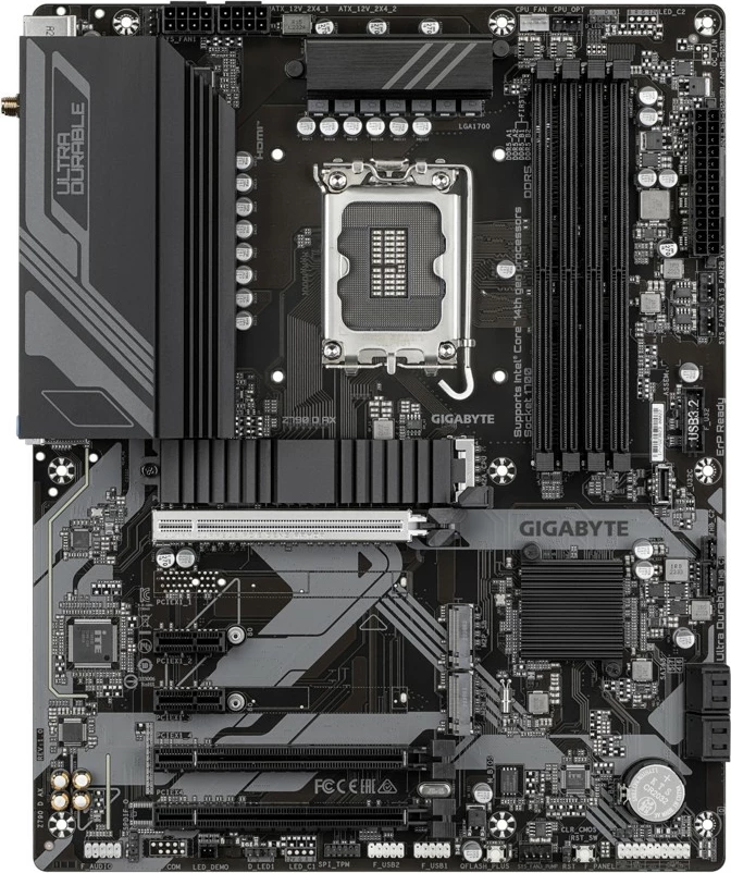 Pllakë amë Gigabyte Z790 D AX, ATX, Socket LGA1700, 4 DDR5, Wi-Fi 6E, e zezë