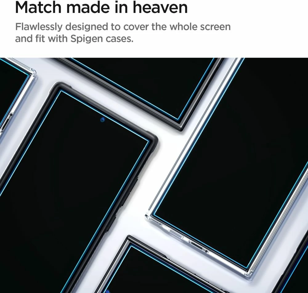 Mbrojtës ekrani xham i temperuar Spigen Glas.tR EZ Fit për Samsung Galaxy S24 Ultra, 2 copë
