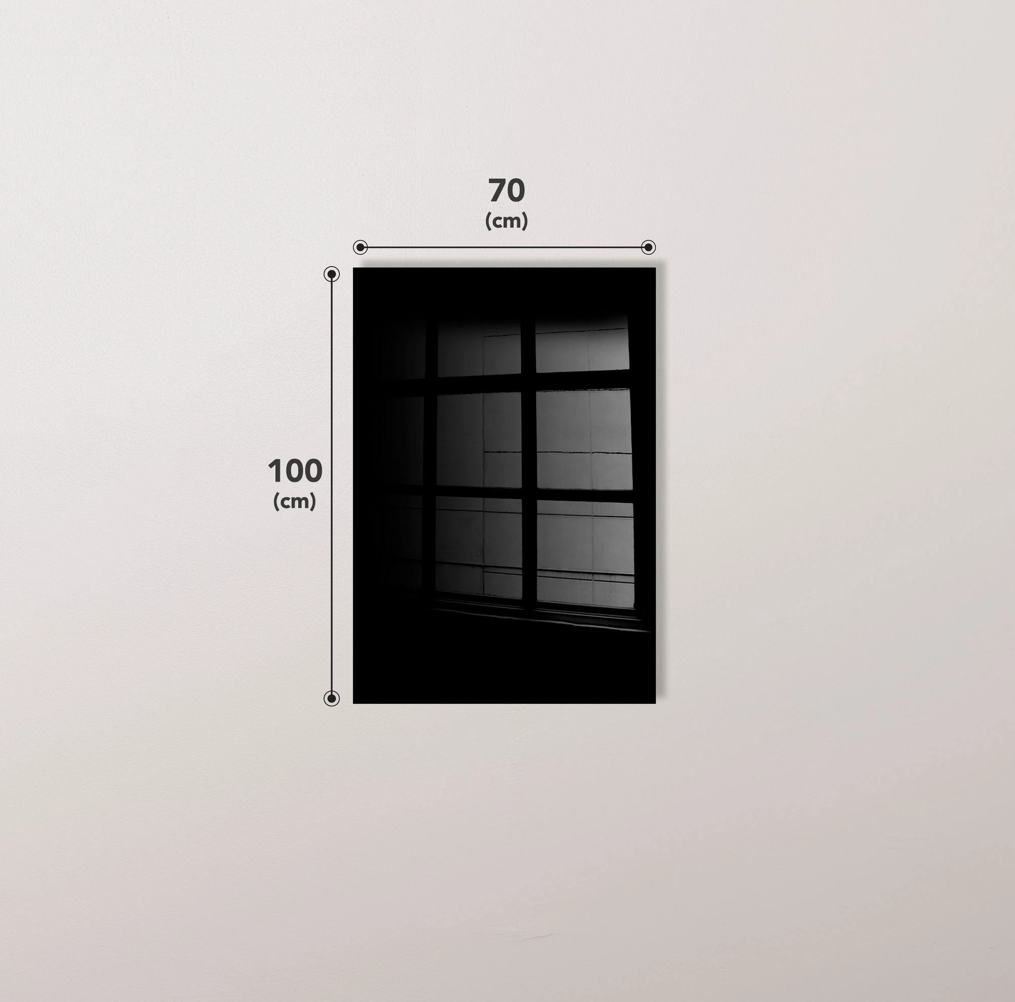 Pikturë dekorative prej xhami të temperuar, Wallity UV-034, 70x100cm