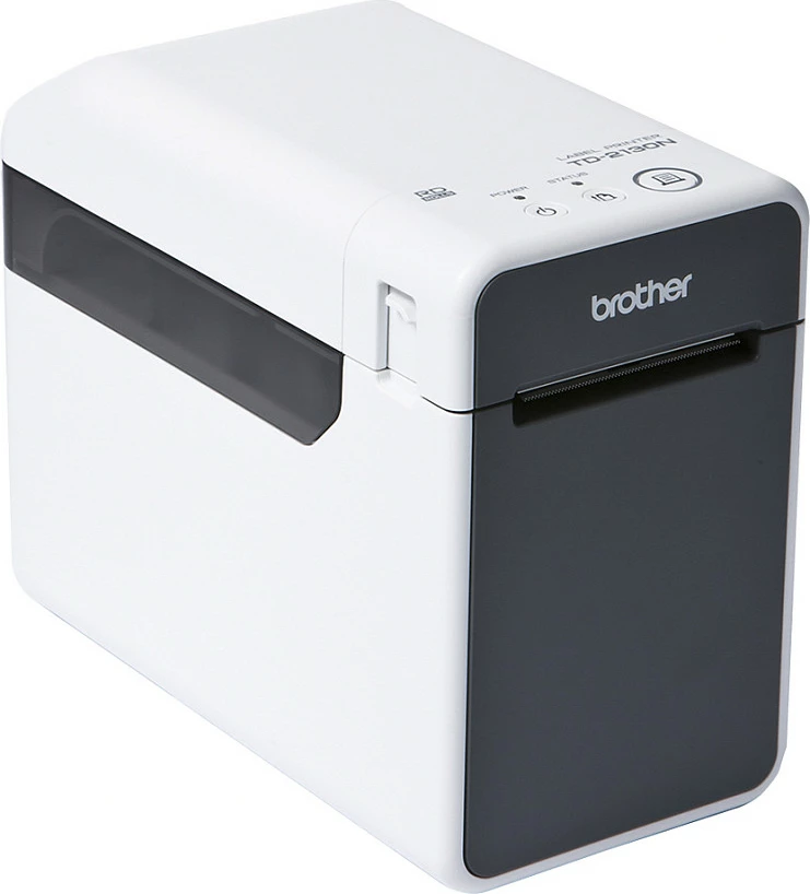 Printer etiketash Brother TD-2135N, termik direkt, 300x300 DPI, USB/Ethernet/Wireless, Gri/Bardhë