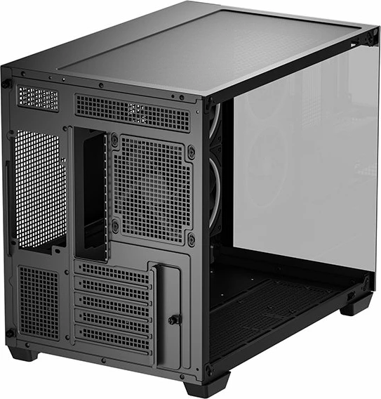 Kasë Deepcool CG330 3F Micro-ATX/ITX, 3x ARGB fan, xham i kalitur, Black