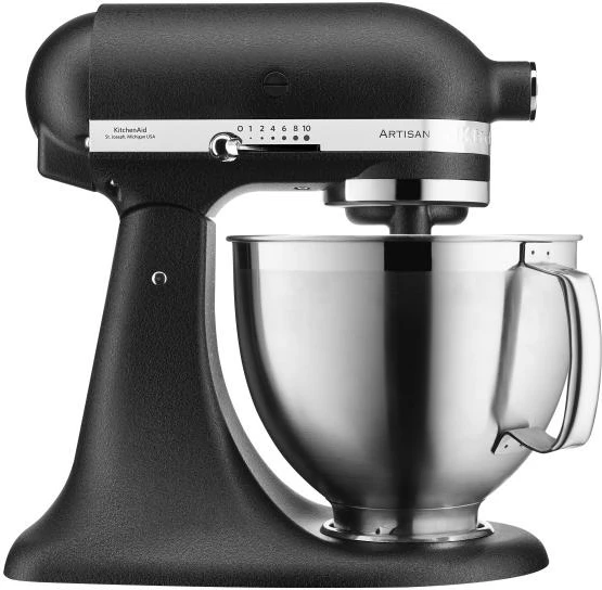 Mikser kuzhine KitchenAid Artisan 5KSM185PSEBK 4.8L + tas 3L, e zezë