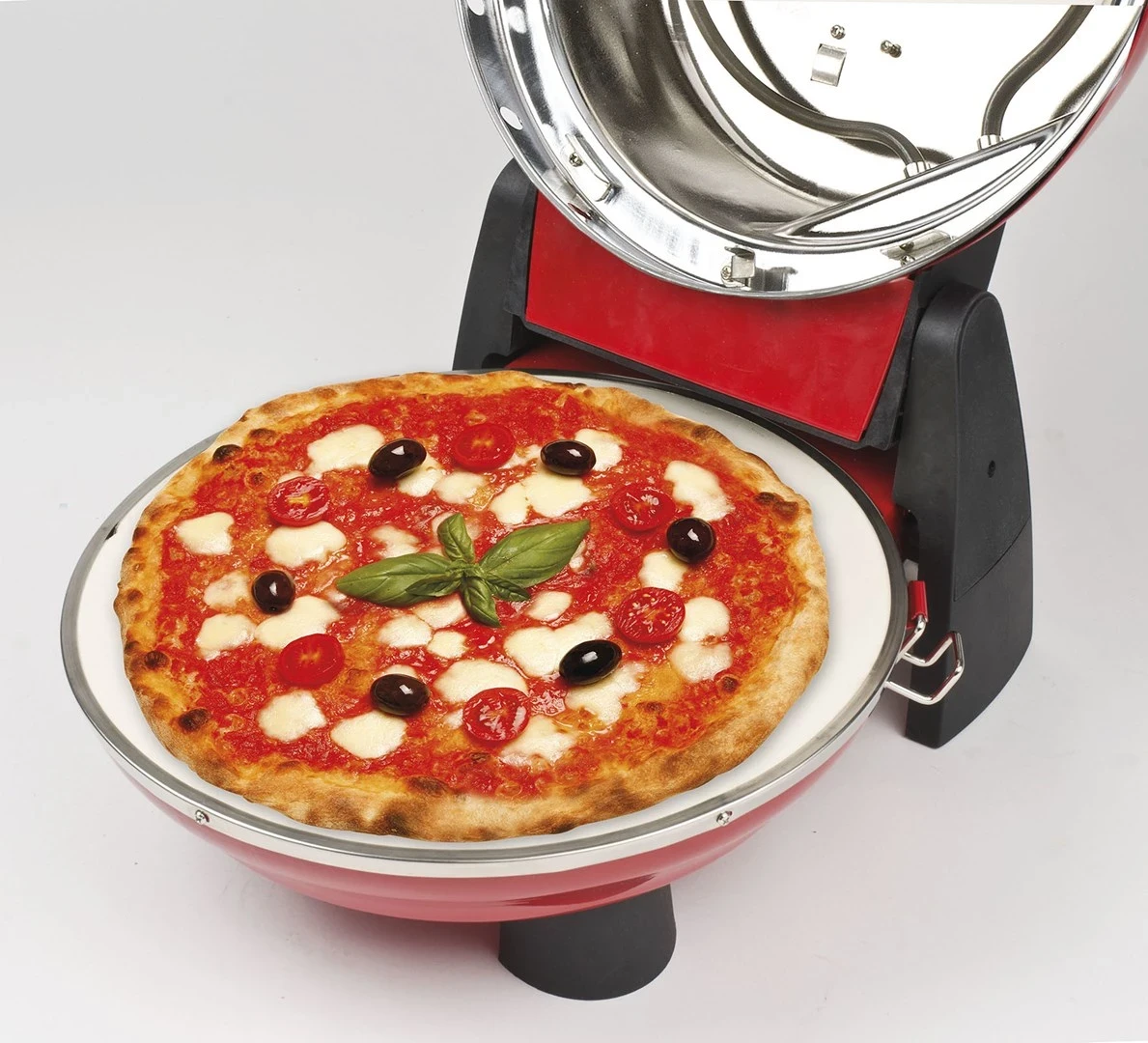 Furrë për Pica G3 Ferrari Pizzeria Snack Napoletana, 1 pica, 1200 W, E Zezë dhe E Kuqe