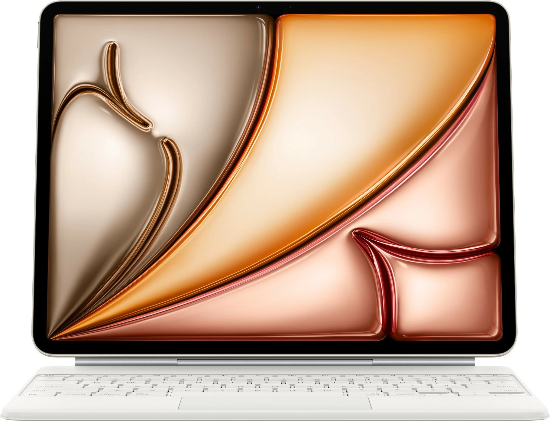 Tastierë Apple Magic Keyboard për iPad Air 13-inch M3, holandisht, e bardhë