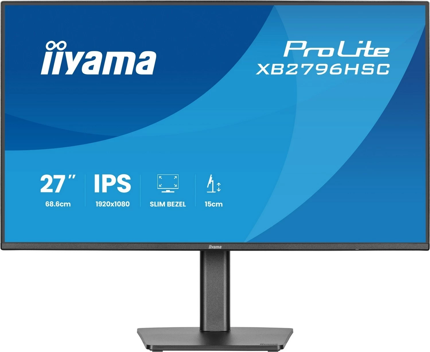 Monitor iiyama XB2796HSC-B1, 27", IPS, 144Hz, Full HD, e zi