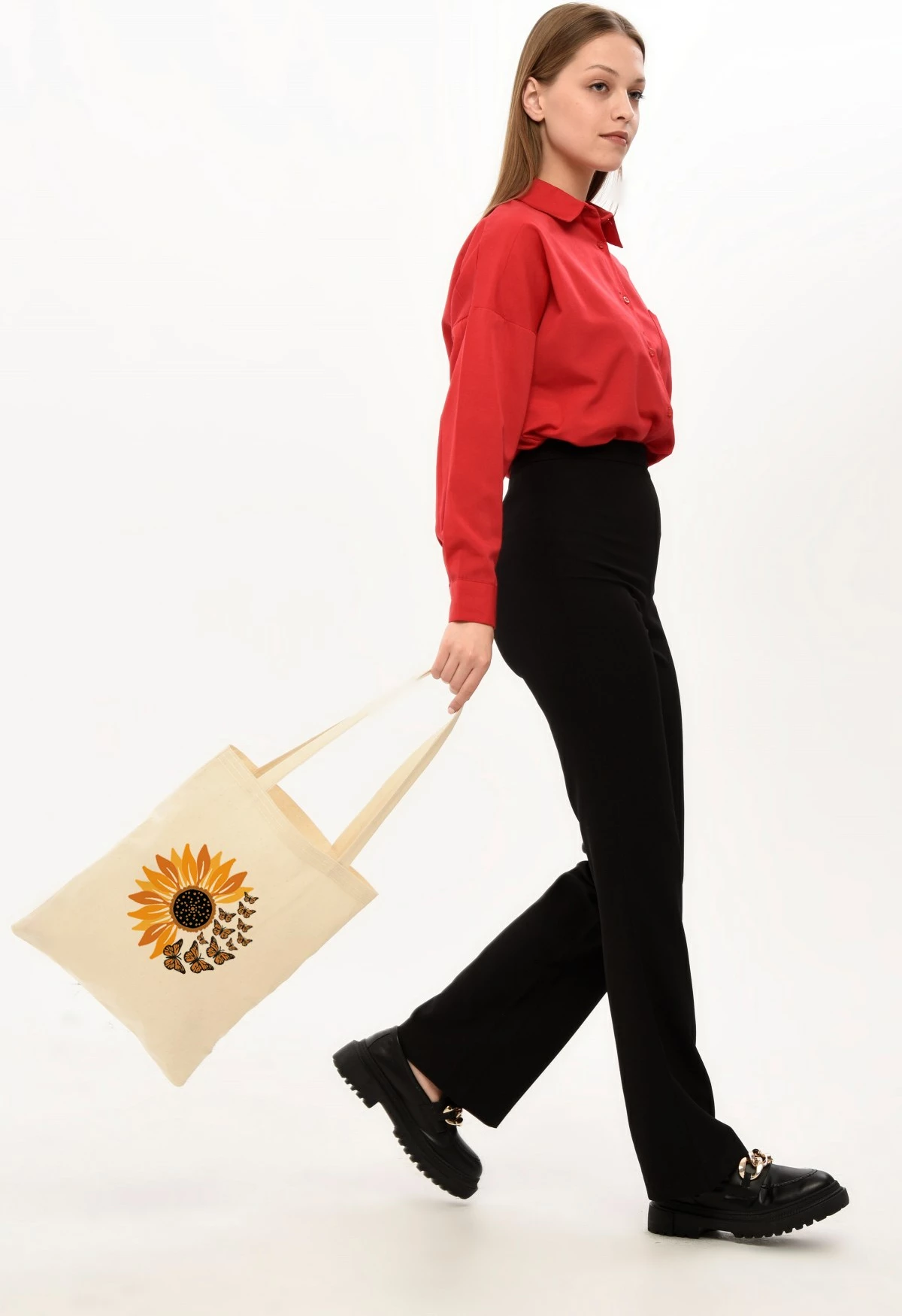 Qese Tote Zoozie Bags, krem, 35x40cm