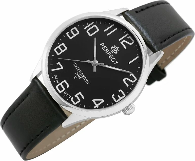Orë dore për meshkuj PERFECT GXB452-05, e zezë