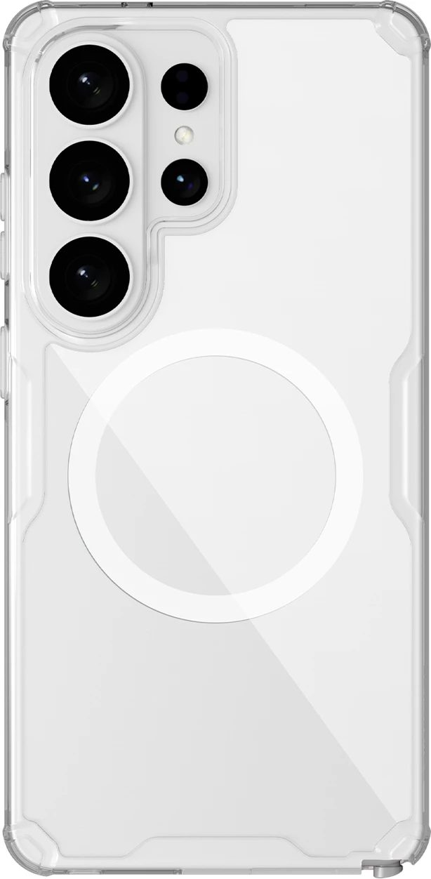 Mbështjellës Nillkin Nature TPU Pro, kompatibil me MagSafe, për Samsung Galaxy S26 Ultra, TPU+PC, i bardhë