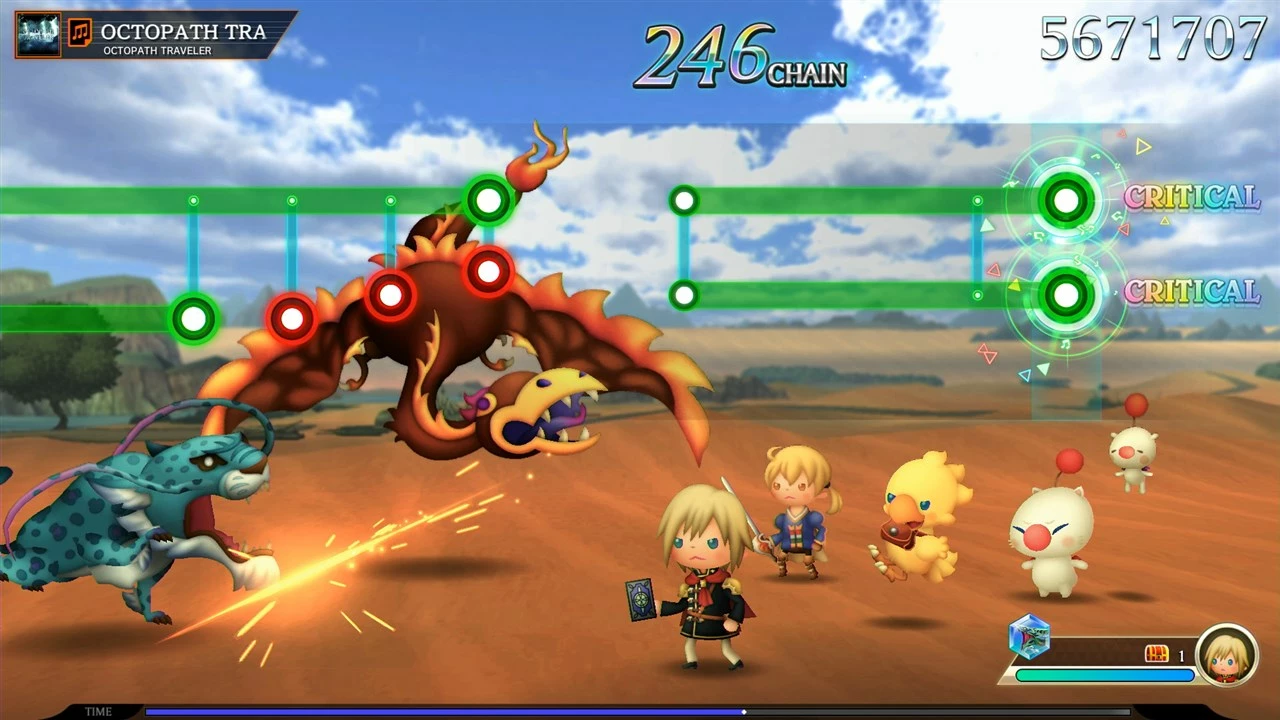 Lojë, Square Enix, Theatrhythm Final Bar Line, Nintendo Switch, 385 këngë, PEGI 16