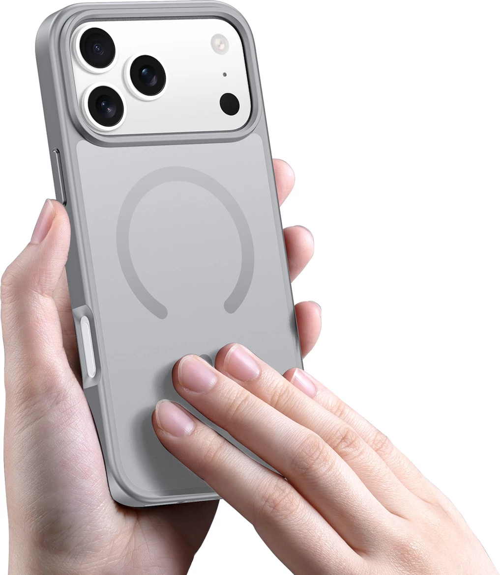 Mbështjellës Dux Ducis Yind për iPhone 17 Pro, MagSafe, Gri