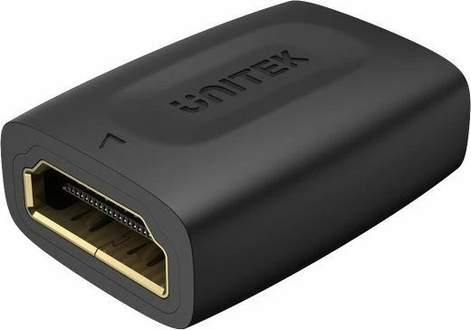 Adapter HDMI Unitek A1013BK, HDMI 2.0 4K@60Hz HDR, femër-femër, zi, 1 copë