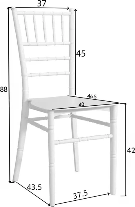 Karrige Tiffany transparente, PC, 38.5x46x88cm