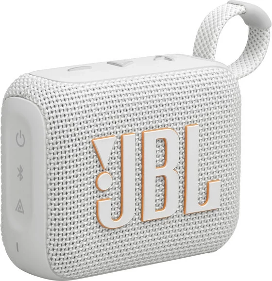 Altoparlant portativ Bluetooth JBL GO 4, IP67, 5 orë, bardhë