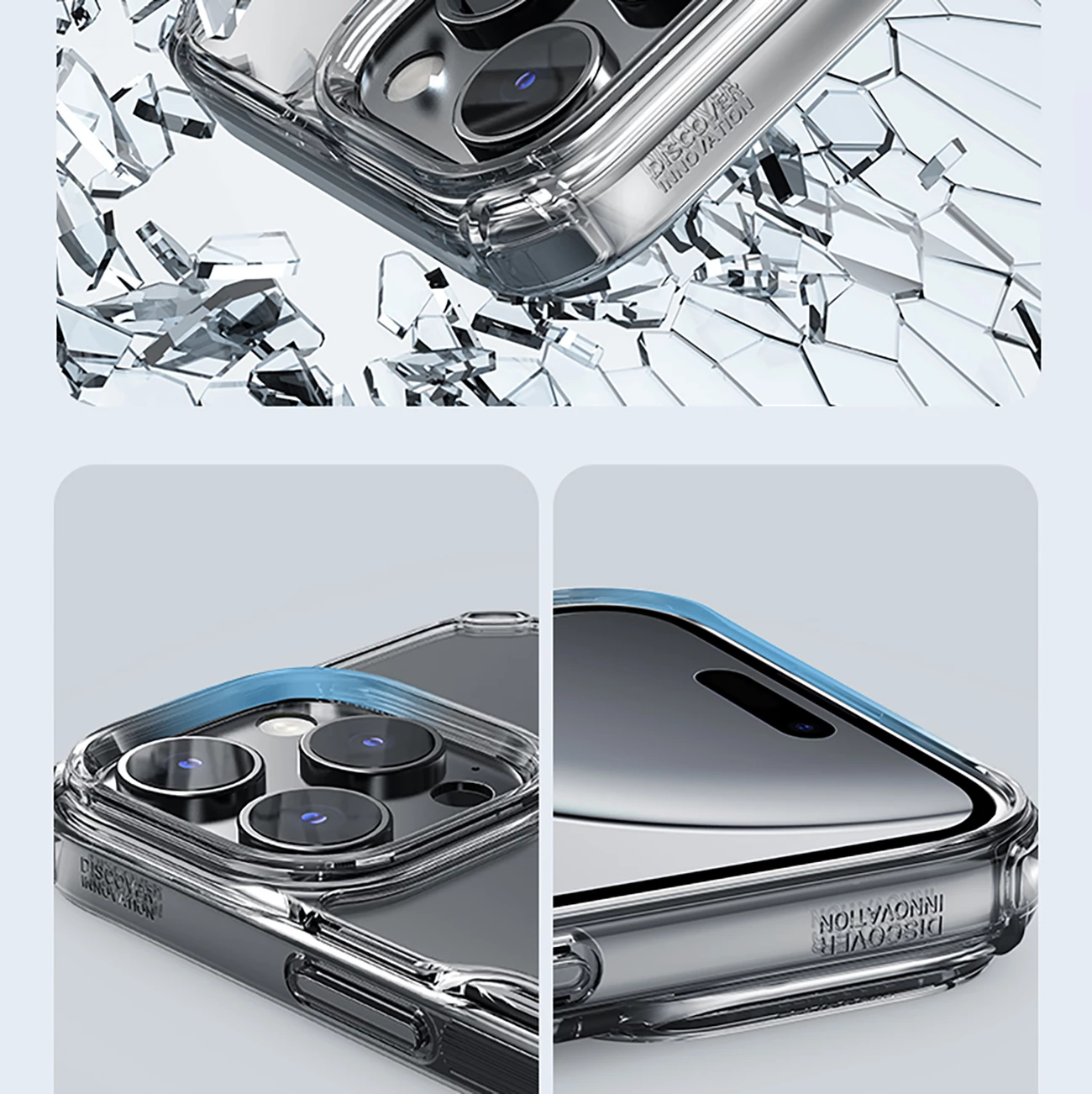Mbështjellës Nillkin Nature Pro për iPhone 16 Pro Max, transparent dhe bardhë