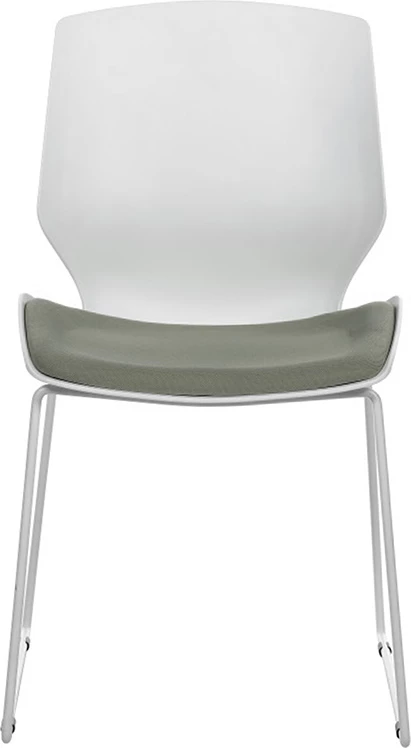 Karrige vizitorësh për zyre Genuine, PP, e bardhë-gri,