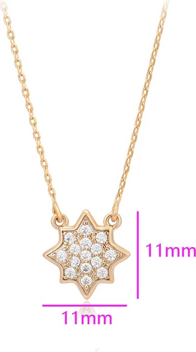 Qafore me varëse në formë ylli,  praruar në ar 18K QA15