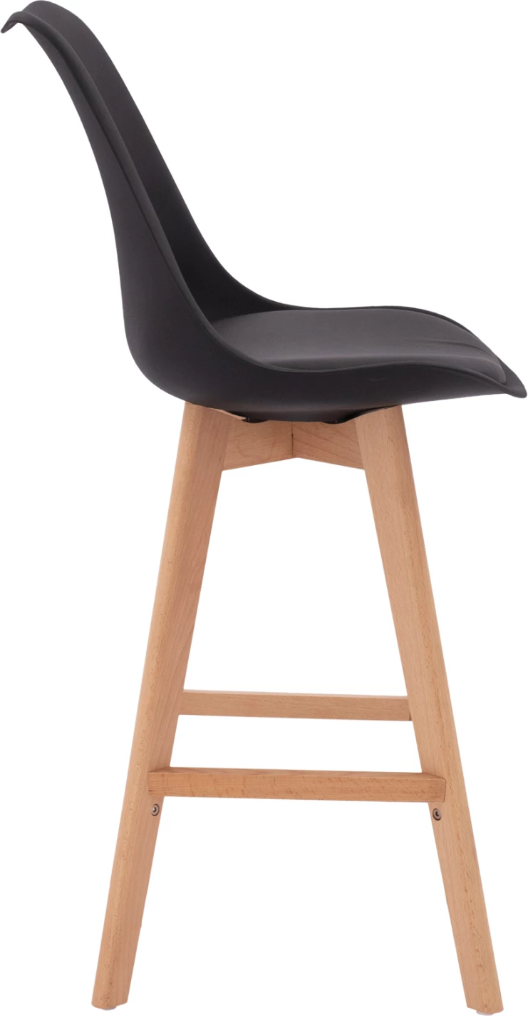 Karrige për bar Vegas FH8000.12, ngjyrë e zezë, 48x58x105 cm, set prej 4 copash