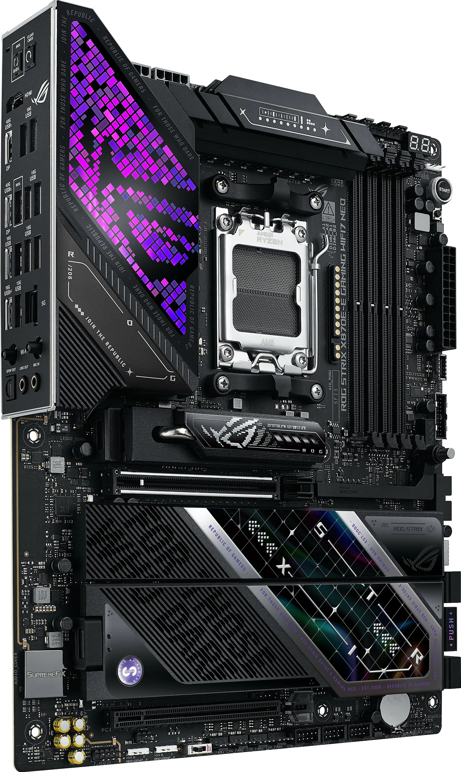 Pllakë amë ASUS ROG STRIX X870E-E Gaming WiFi 7 NEO, AMD AM5, ATX