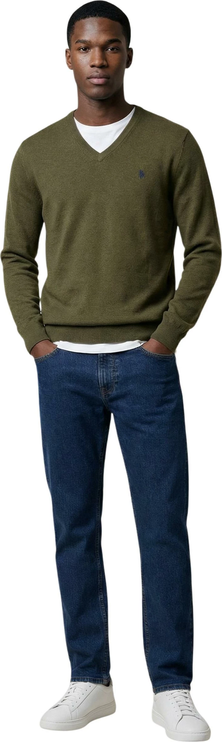Xhemper për meshkuj U.S. Polo Assn. US40 173007, i gjelbër ulliri [Madhësia: XL]