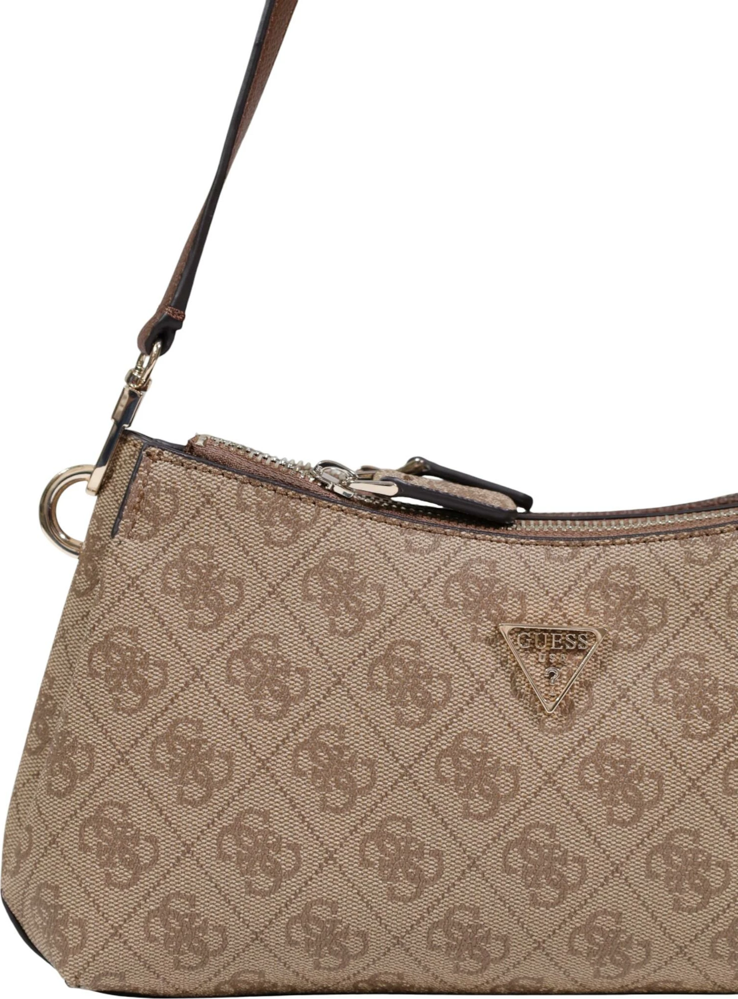Çantë crossbody për femra Guess Noelle II 3 Comp Shldr Xbody HWBG96 72730, bezhë e errët