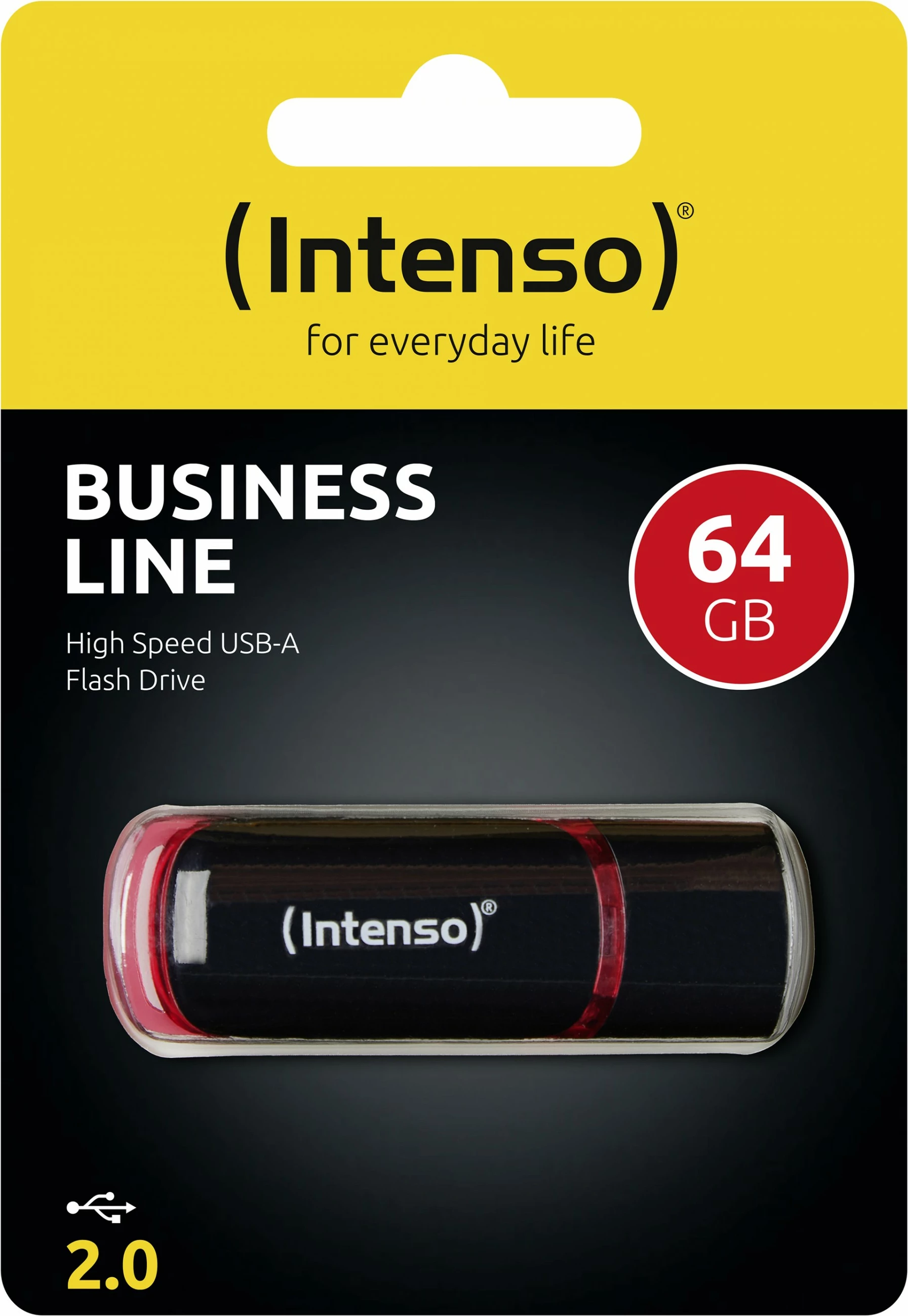 USB flash Intenso 64GB, USB 2.0, zi-kuqe