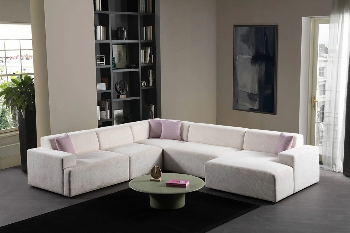 Këndore Melva, Atelier del Sofa, e bardhë, (L1.5 + O1 + C + O2 + Chl Djathtas)