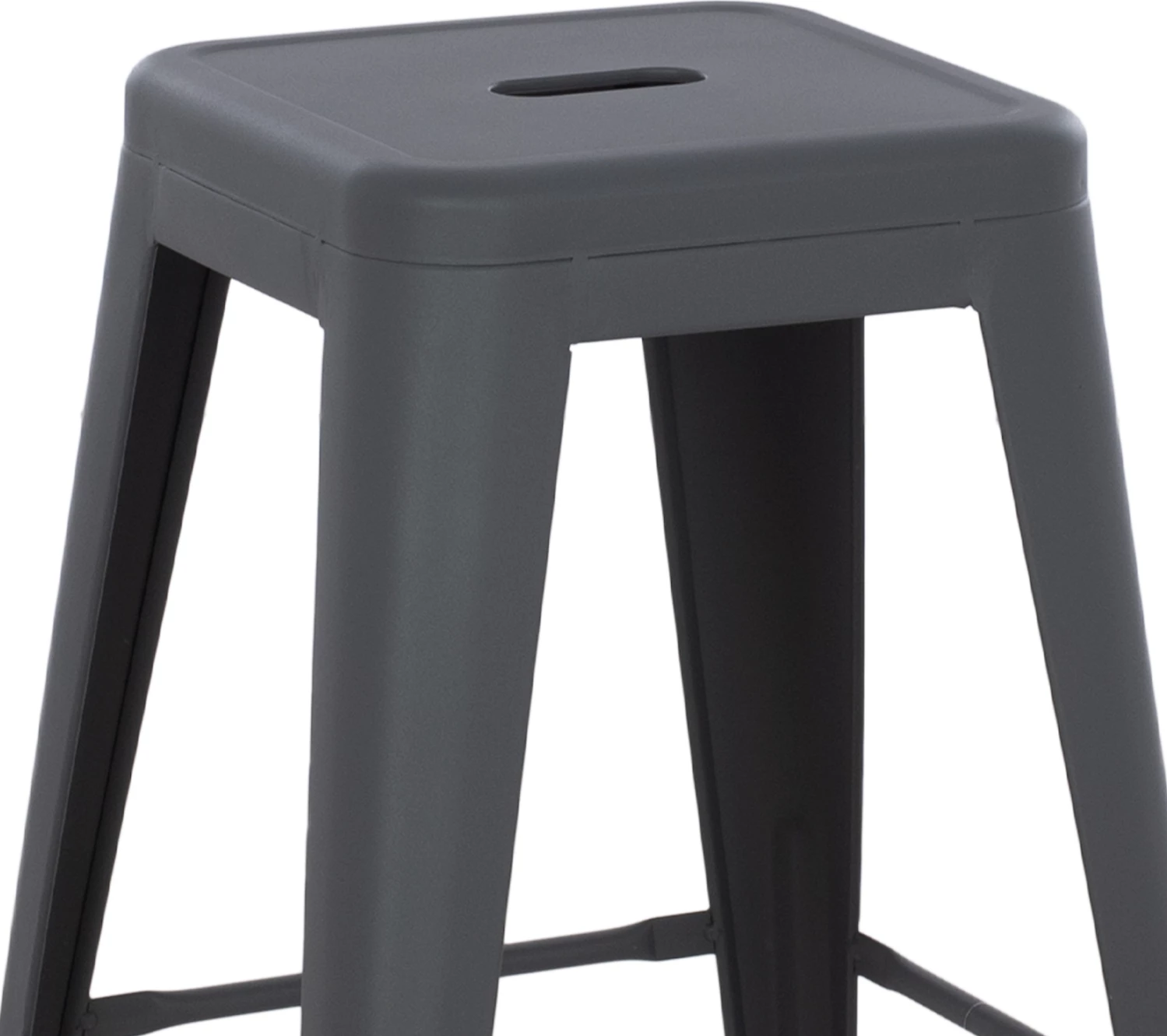 Karrige për bar mesatare MELITA-PRO FH8573.50 metalike ngjyrë gri 43x43x67 cm