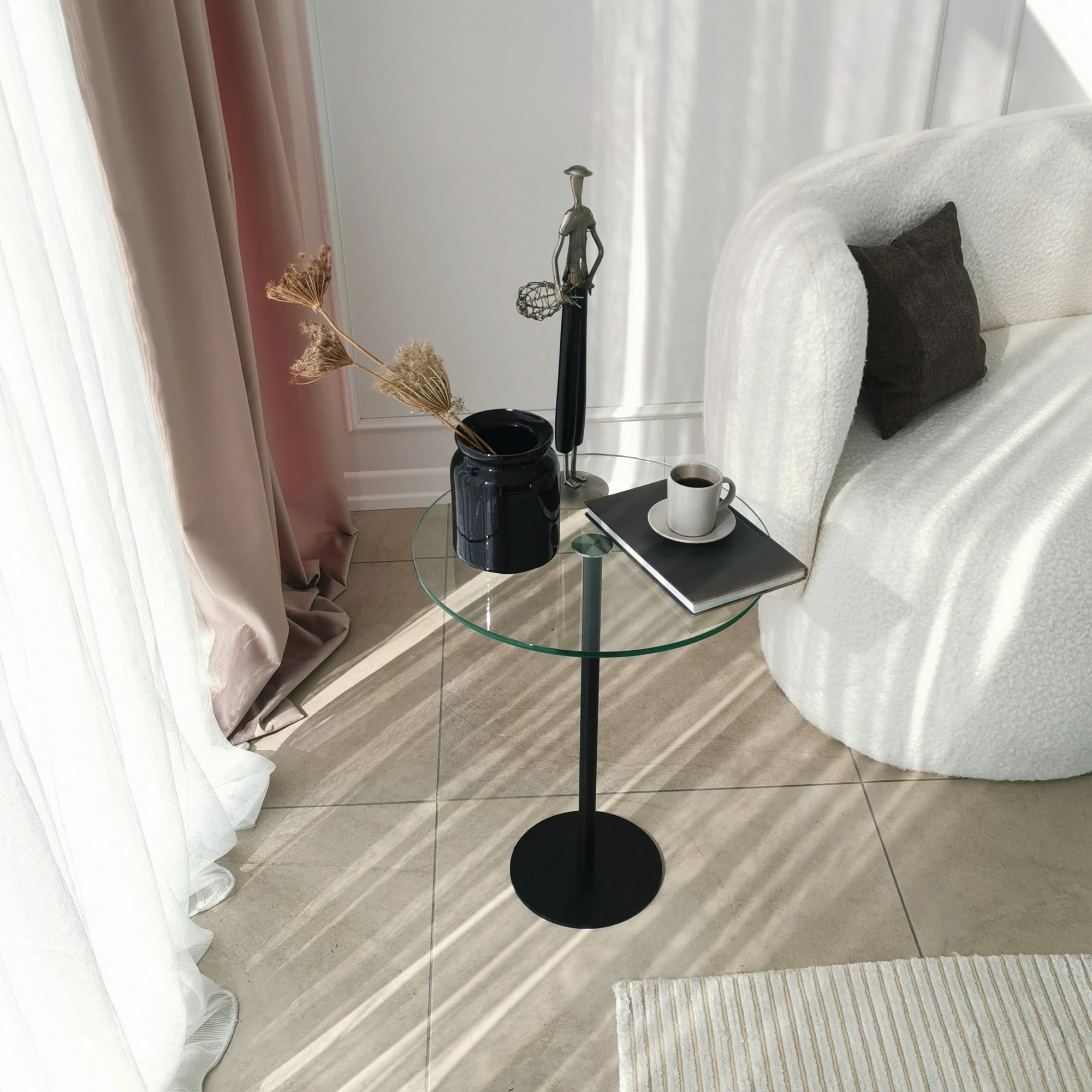 Tavolinë kafeje Hanah Home, Social, e zezë