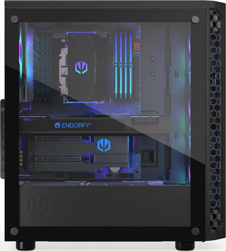 Kasë Endorfy Signum 300 ARGB EY2A006, Midi Tower, 4x120mm ARGB fan, ATX/mATX/Mini-ITX, e zezë