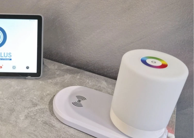 Karikues Wireless me Llambë LED dhe Funksion Ndriçimi Ambient