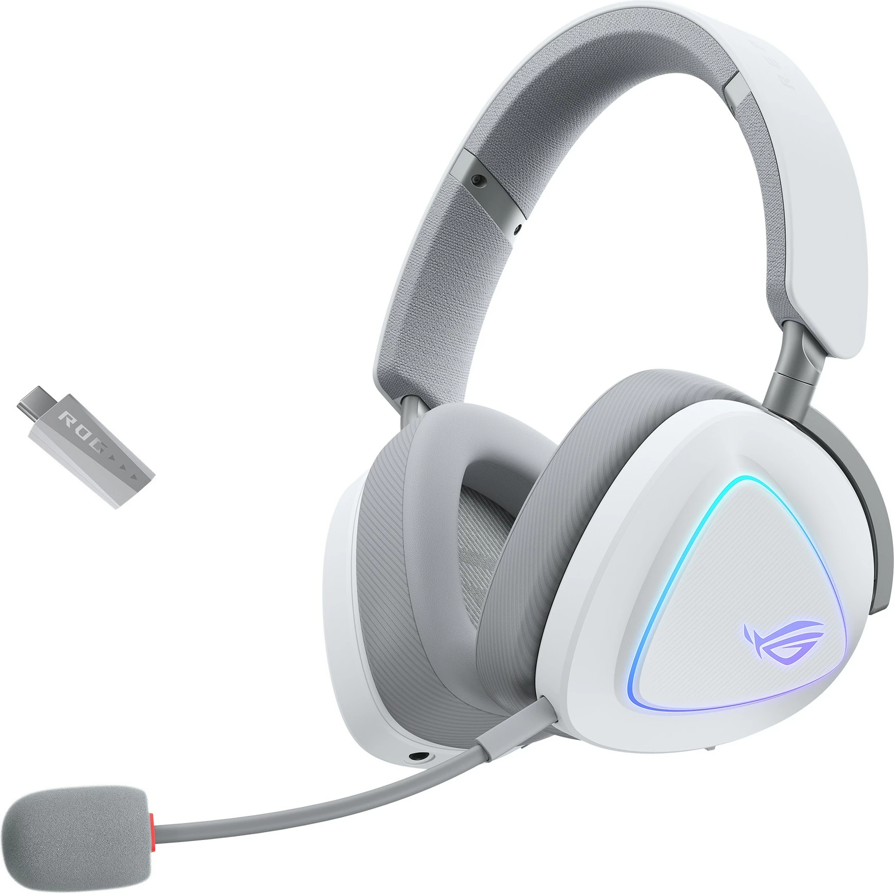 Kufje ASUS ROG Delta II, wireless, e bardhë 5