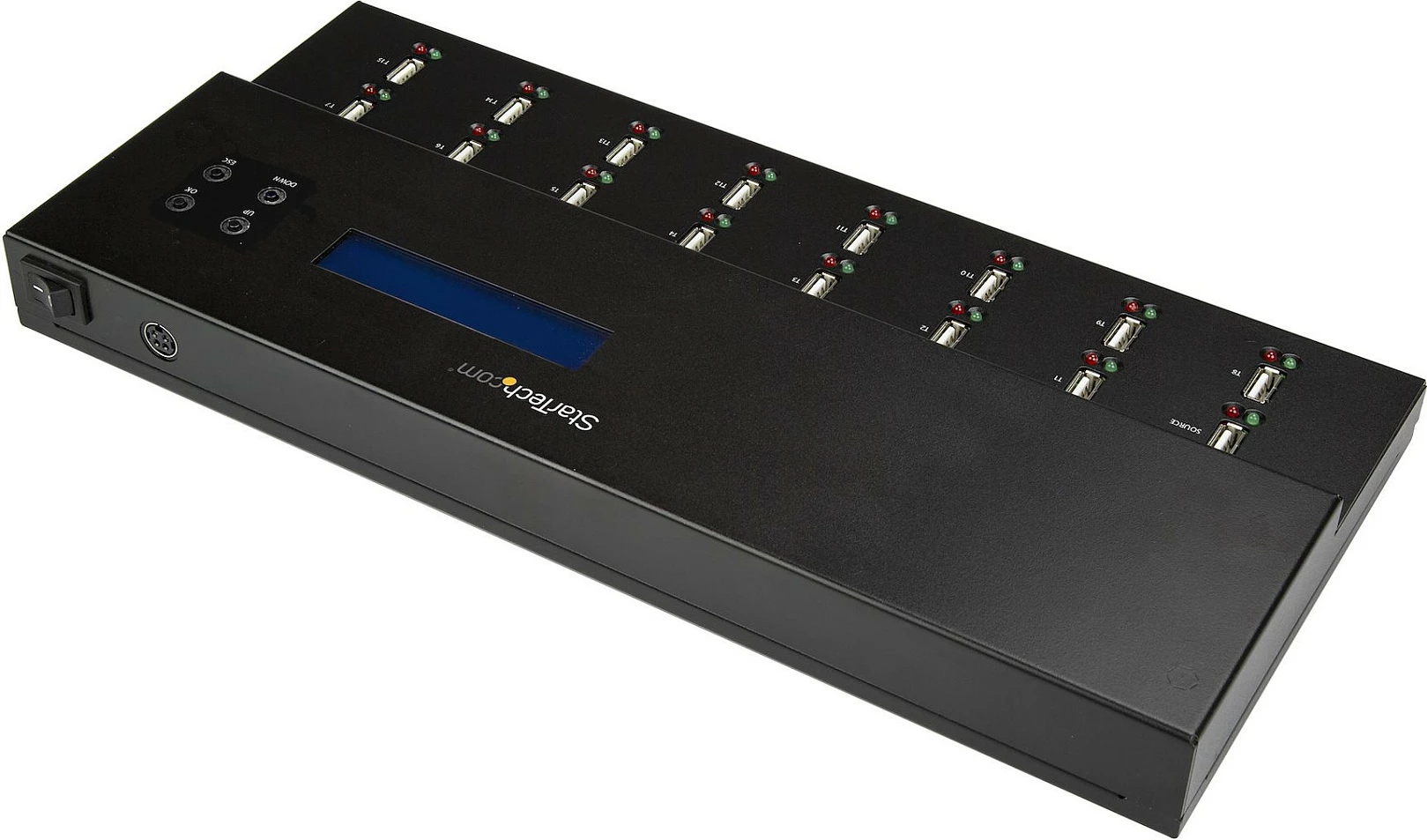 Duplikator dhe fshirës USB StarTech 1:15, LCD, USB 2.0, deri 2TB, i zi