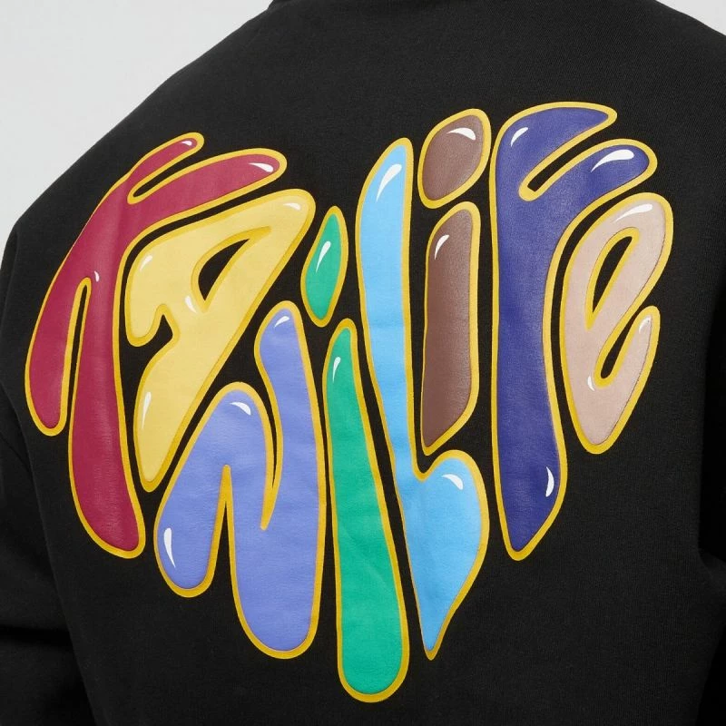 Duks me zip të plotë Karl Kani Woven Signature Kani Life OS për meshkuj dhe femra, ngjyrë e zezë [Madhësia: XS]