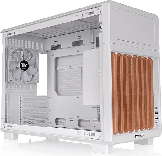 Kasë Thermaltake TR200 WS, USB-C + 2x USB 3.2, Snow White e bardhë