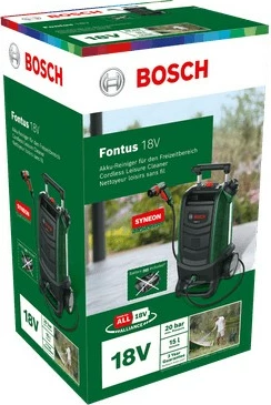 Pastrues me presion të lartë Bosch Fontus 18V, bateri, 15 L, 20 bar
