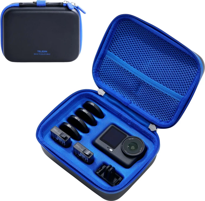 Çantë transporti EVA Telesin S7-BAG-02BK për DJI Osmo Action 6, e zezë