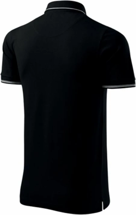 Fanellë polo Malfini për meshkuj, e zezë