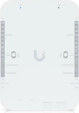 Hub kontrolli aksesi Ubiquiti UA-RETROFIT-HUB-2, Fast Ethernet, 12-24V, për 2 dyer, i bardhë