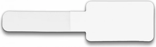 Mbajtës kabllosh me Velcro DeLOCK 90x24mm, vetëngjitës, 10 copë, i bardhë