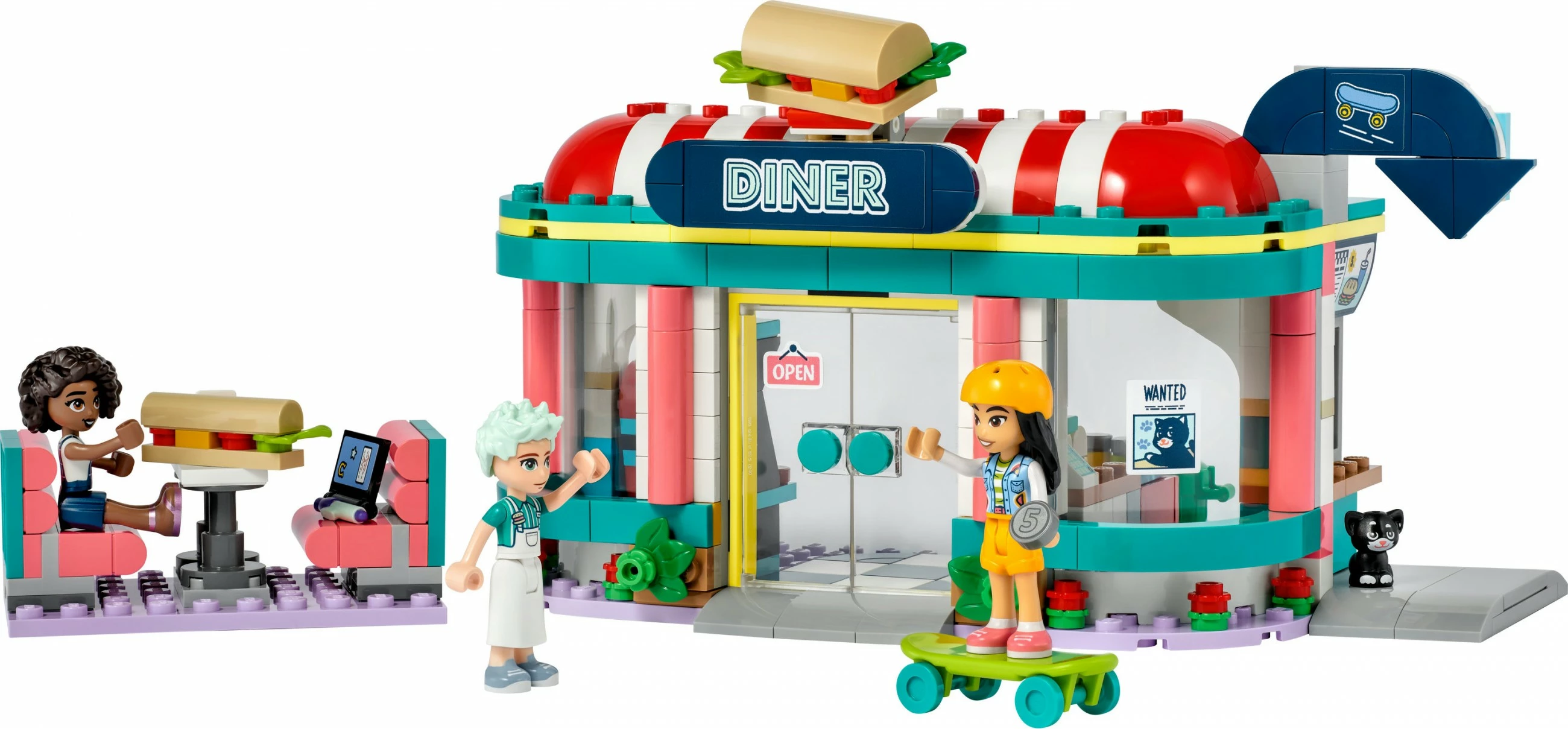 Set ndërtimi LEGO Friends 41728, restorant, shumëngjyrësh