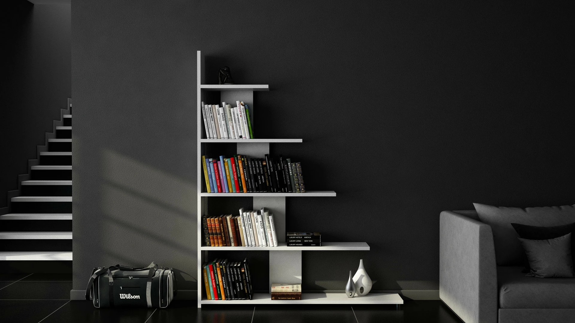 Raft librash Hanah Home, Reward, ngjyrë e bardhë