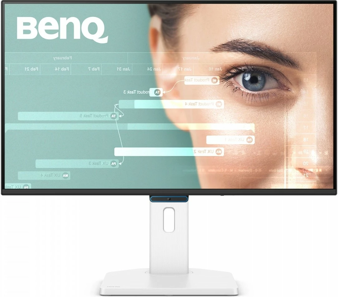 Monitor BenQ GW2790TC 27" FHD 144Hz IPS 5ms me altoparlantë, USB-C/HDMI/DisplayPort, rregullim lartësie & pivot, zi/bardhë, me kabllo HDMI