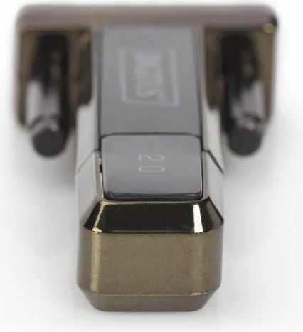 Adapter DIGITUS DA-70156 USB në RS-232, i zi
