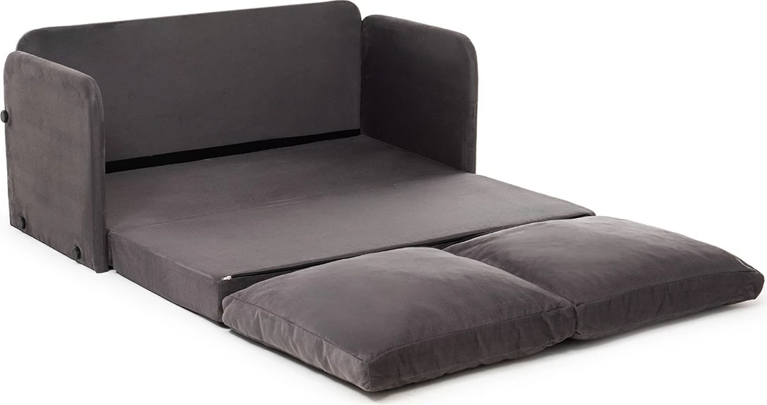 Divan i shndërrueshëm në shtrat, dy vende, gri, Saga XL