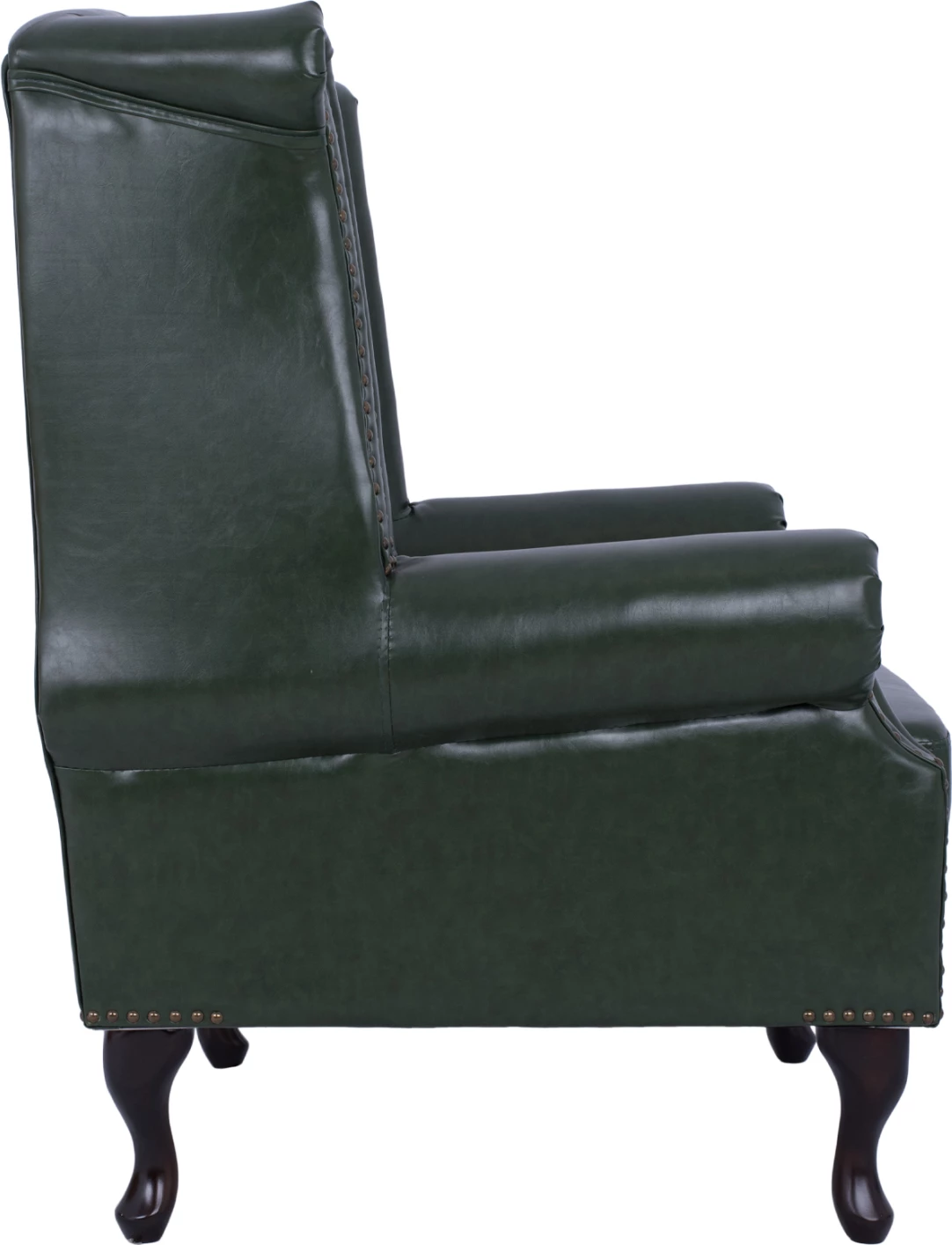 Karrige e tipit Chesterfield Polina, FH0053.08, ngjyrë jeshile Cypress PU 83x79x104 cm