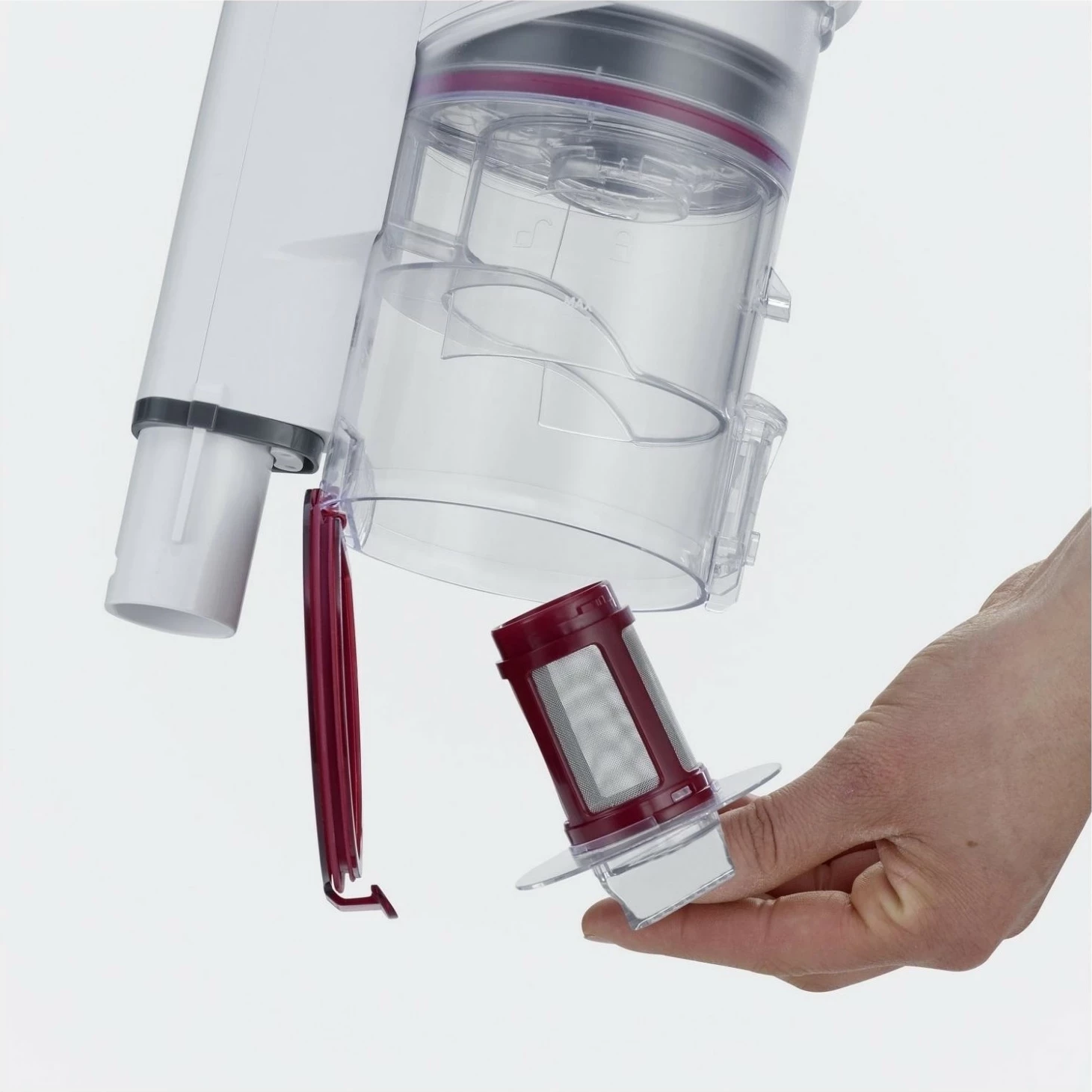 Fshesë Severin HV 7152, vertikale, pa qese, e bardhë