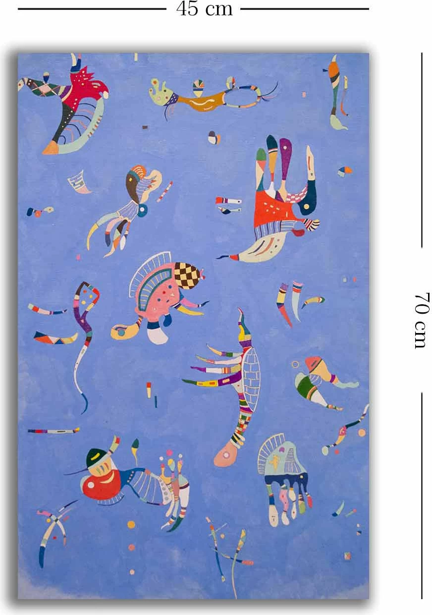 Pikturë dekorative në kanavacë Wallity, 4570KANDINSKY033, shumëngjyrëshe, 45x70cm