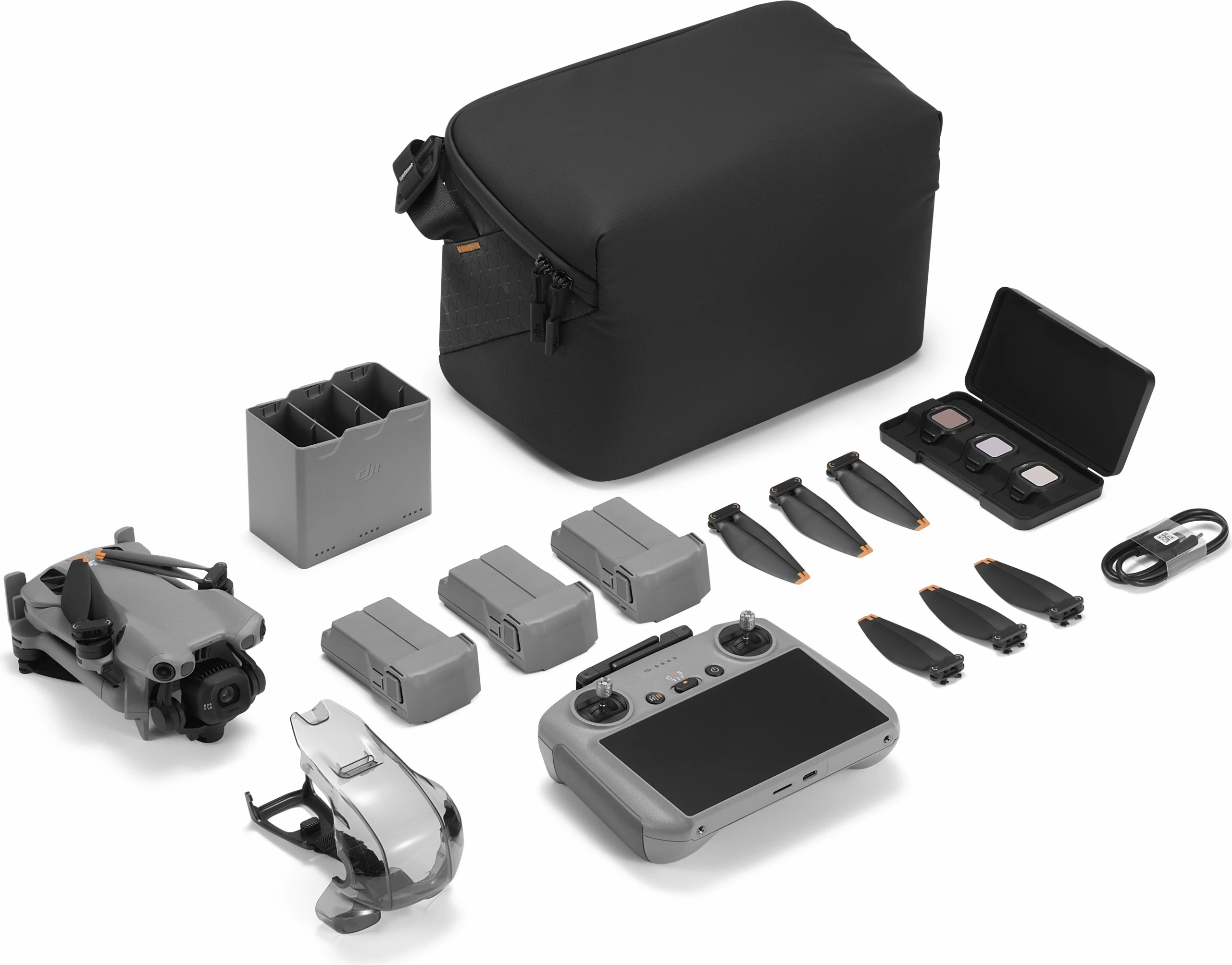 Dron DJI Mini 5 Pro Fly More Combo me RC 2, 1TB, gri/zi