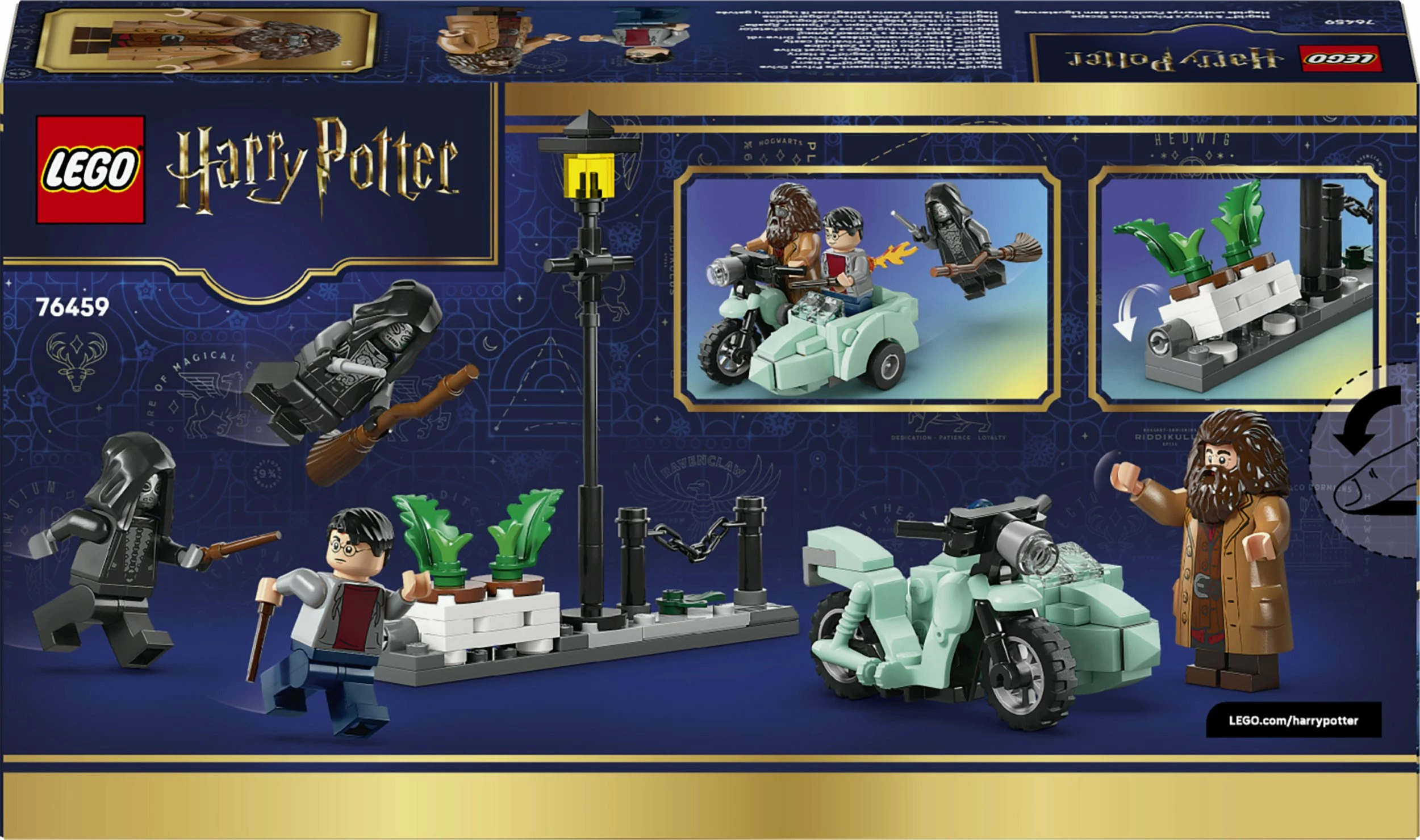 Set ndërtimi LEGO Harry Potter Hagrid and Harry's Escape from Privet Drive 76459, 124 pjesë